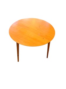 41.5 Round Natural Wood Dining Table  Seats 4