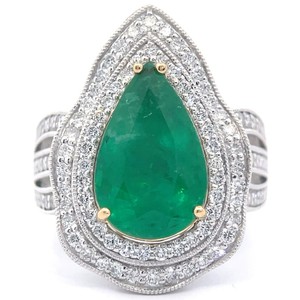 4.41 Carat GIA Certified Natural Emerald & Diamond Ring in Platinum & 18K Gold; $38,520 Appraisal Included *VIDEO*