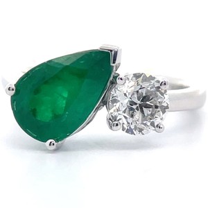 2.05 Carat GIA Certified Brazilian Emerald & 0.90 Carat Diamond Platinum Ring; $36,980 Appraisal Included *VIDEO*