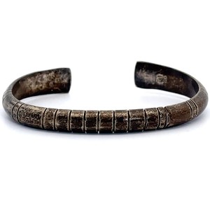 Deep Rustic Finish Open Cuff Bangle Bracelet VIDEO