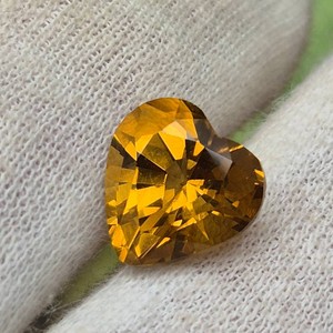 4.63 Carat Natural Citrine Heart Retail $347 VIDEO