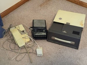Vintage Electronics Lot Panasonic Cassette Recorder Crestline Projector