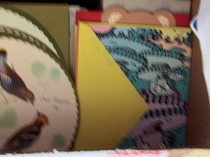 Box Lot of Assorted Greeting Cards Christmas & Special Occasion