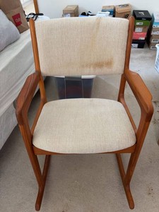 Benny Linden Teak Upholstered Armchair Made in Thailand