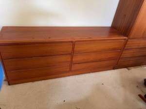 Danish Modern Teak 6 Drawer Low Dresser Credenza Soren Jorgensen