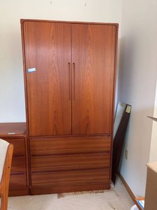 Toring Danish Modern Teak Armoire Wardrobe Cabinet Chest