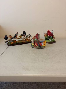 Danbury Mint Bird Figurines Autumn Chorus & Summer Cardinals Lot