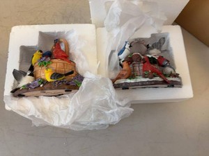 Bradford Exchange Bird Figurine Set Welcome New Neighbors Winter Melody