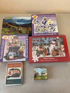 Mixed Jigsaw Puzzle Lot Bits And Pieces Pomegranate eeBoo