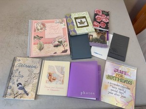 Lot of Assorted Address Books Photo Album & Reminder Calendars