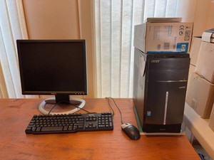 Acer Aspire TC-605 Desktop Bundle w Dell Monitor Keyboard Mouse
