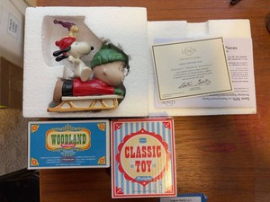 Lenox Peanuts Snoopy Sledding Adventure & Streamline Nightlights