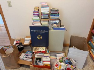 Mixed Lot of Hardcover Gift Books Greeting Cards & Coin Album
