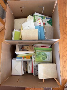 Assorted Greeting Card & Stationery Box Lot Envelopes Writing Paper