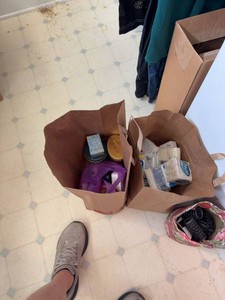 Box Lot of Assorted Toiletries Soap Bath Body & Vanity Items