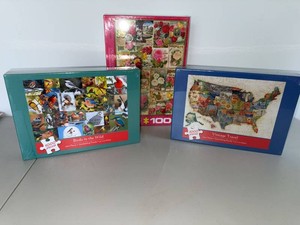 1000 Piece Jigsaw Puzzle Set Birds in the Wild Travel & Roses - New in packaging