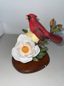 Boehm Porcelain Spring Cardinal Figurine With Art Print Card