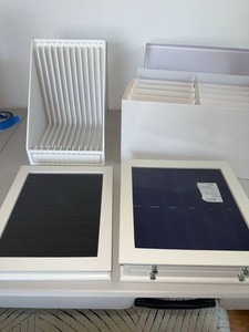 White Organizer & Display Case Lot Monthly File Sorter Storage Boxes