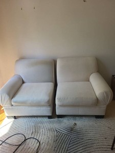 Classic Gallery Upholstered Lounge Loveseat Sofa Cream Boucle