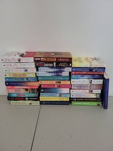 Box Lot of Contemporary Fiction Romance Mystery Novels Fern Michaels More