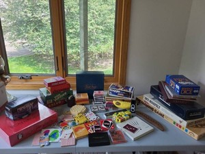 Assorted Vintage Board & Card Game Lot Scattergories Uno Boggle