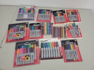 Lot of Assorted Sharpie Permanent Marker Packs Mixed Colors