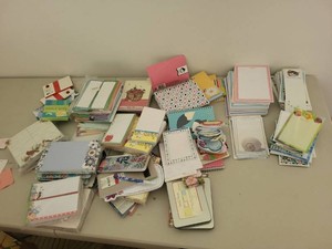 Box Lot of Assorted Memo Pads Journals Notebooks & Sticky Notes