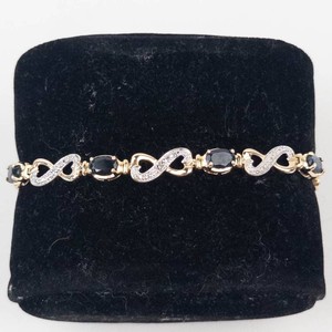 Ross Simons Blue Sapphire Vermeil Infinity Link Bracelet 7.5