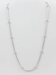 Dane Craft Station Beaded Sterling Silver Station-Bead Necklace