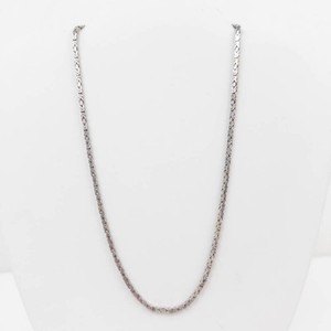 Byzantine Link Chain Sterling Silver Necklace 16 Inch