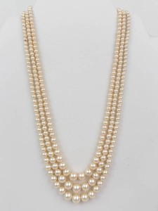 Vintage Givenchy Multi-Strand Faux Pearl Necklace
