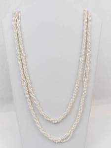 Vintage-Style Multi-Strand Pearl Necklace
