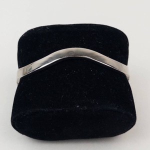 Sterling Silver Wavy Hinged Cuff Bracelet