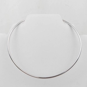 Open-Ended Silver Sterling Collar Choker Necklace