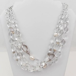 Sterling Silver Multi-Layer Beaded Necklace