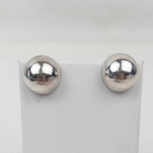 Sterling Silver Domed Stud Earrings