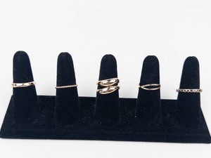 NEW Old Stock - Gold-Tone Fashion Ring Assortment Sizes 9 (Lot of 5)