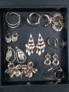 Old New Stock  Costume Earrings Lot
