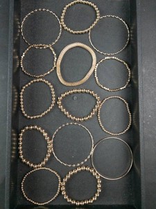 Old New Stock Gold Tone Bracelets & Bangles