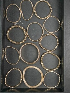 Old New Stock Gold Tone Bracelets & Bangles