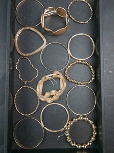 Old New Stock Gold Tone Bracelets & Bangles