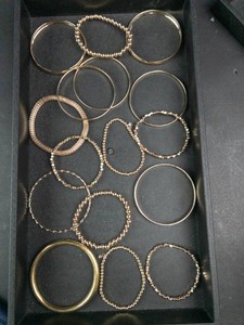 Old New Stock Gold Tone Bracelets & Bangles