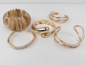 Old New Stock Gold Tone Bracelets & Bangles