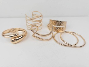 Old New Stock Gold Tone Bracelets & Bangles