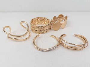 Old New Stock Gold Tone Bracelets & Bangles