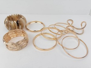 Old New Stock Gold Tone Bracelets & Bangles