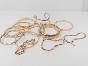 Old New Stock Gold Tone Bracelets & Bangles