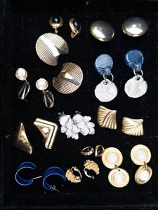 Mixed Lot Assorted Vintage-Style Costume Earrings and Clips