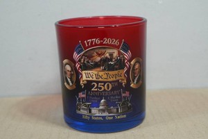 United States of Americas 250th Anniversary Collectible Whiskey Glass