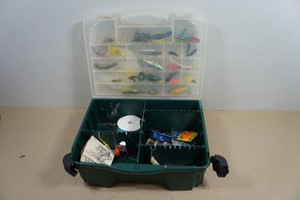 Tackle Box with Assorted Supplies and Lures